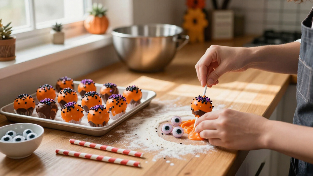 Halloween cake pop supplies