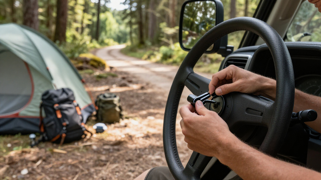 best anti-theft steering wheel lock for off-grid road trips