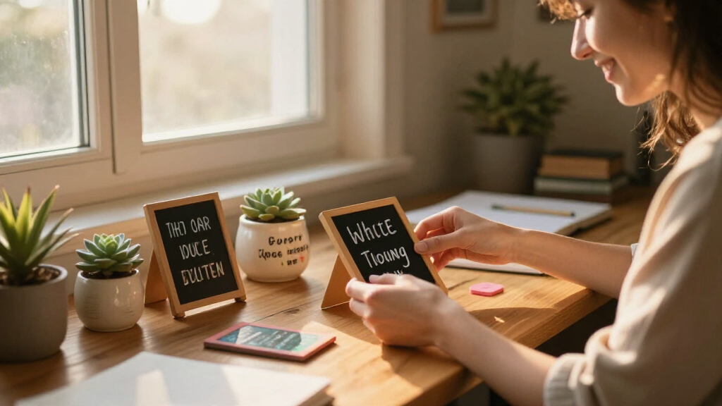 motivational quote desk accessories
