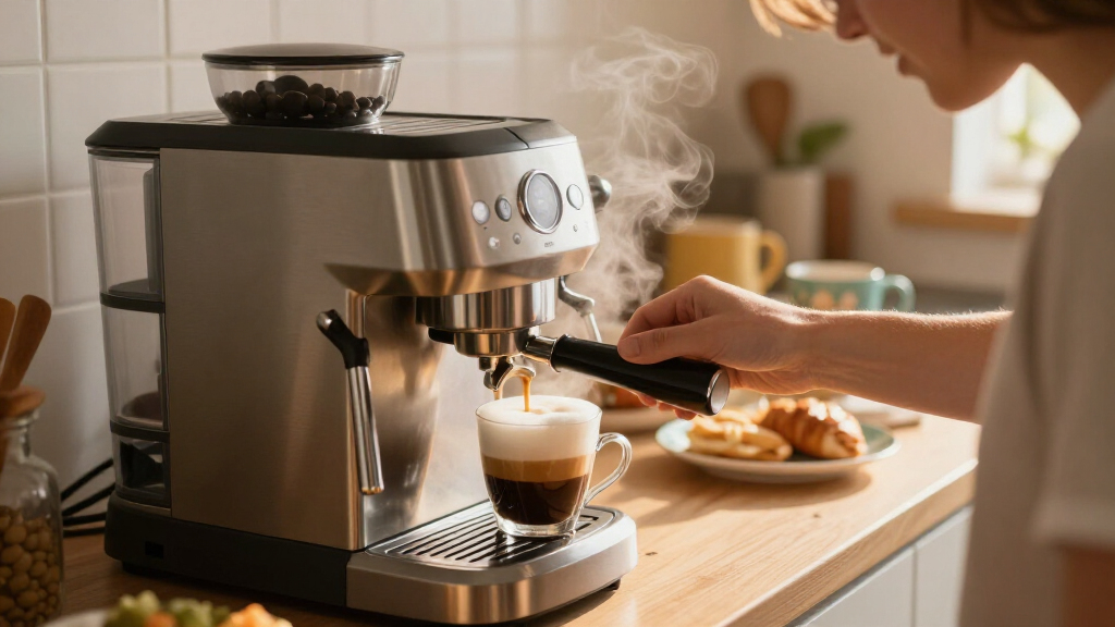 super automatic espresso machine with milk frother