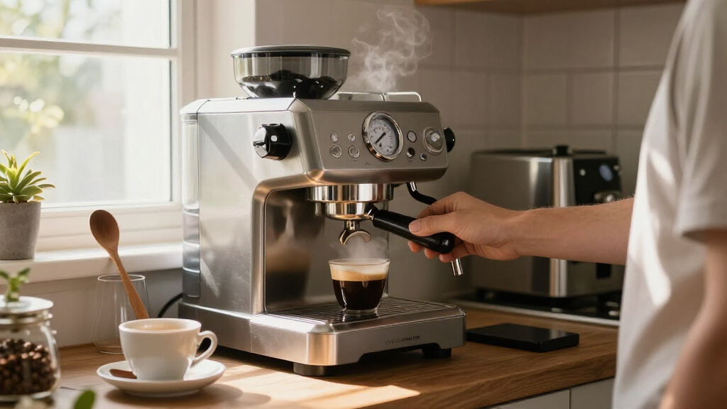 best dual boiler espresso machine with built in timer and gauges