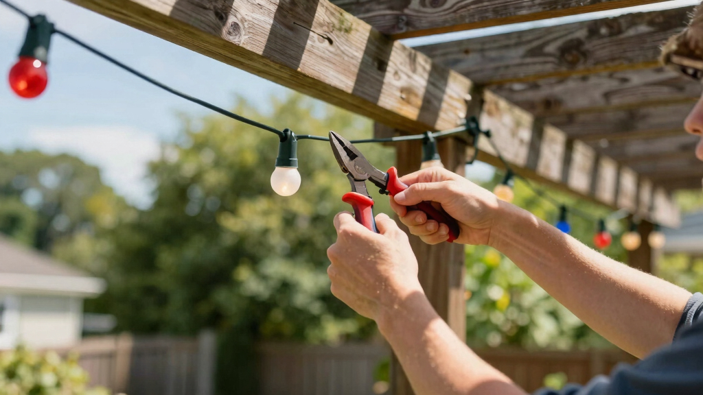 patriotic outdoor string lights