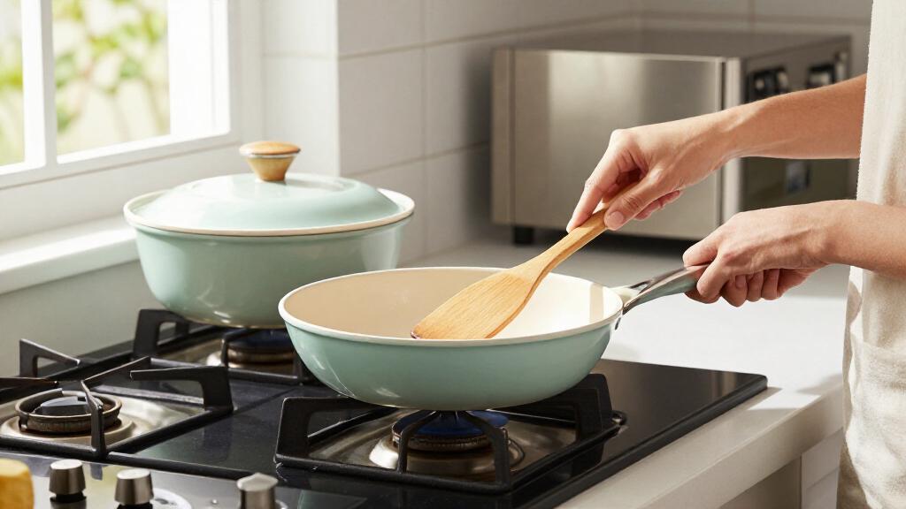 ceramic nonstick cookware set for oven safe cookware