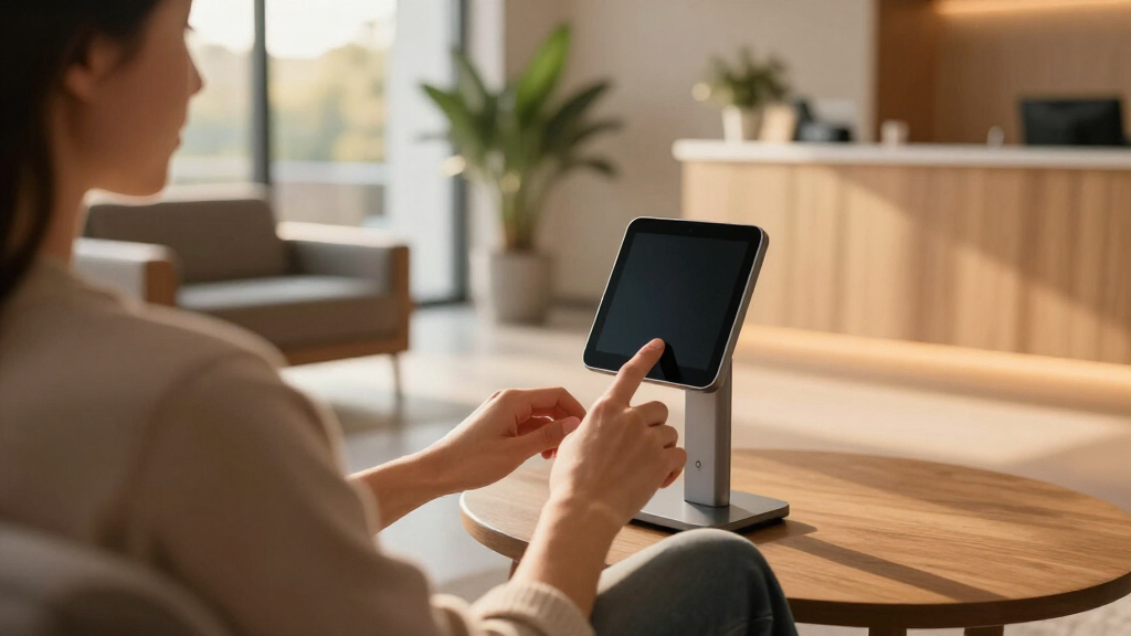 best professional portable smart display for waiting room content