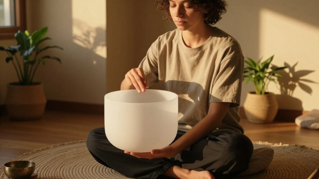 best large crystal singing bowl 10 inch