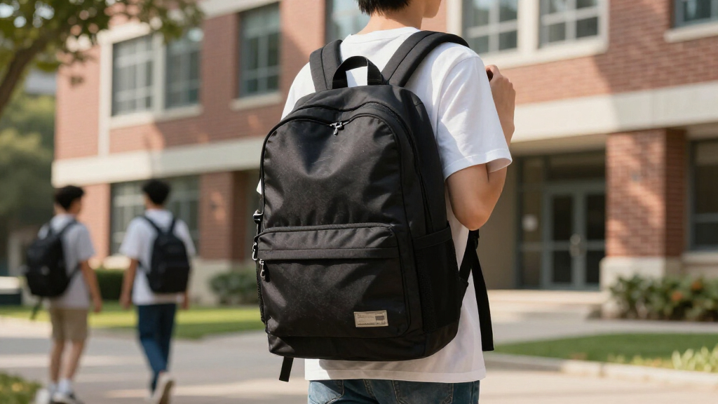 student backpack with laptop compartment