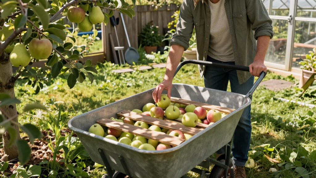 best harvesting cart for backyard orchards