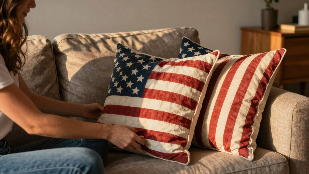 patriotic throw pillows