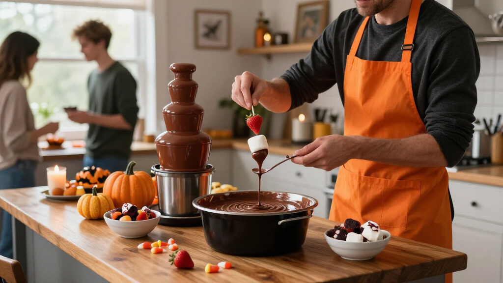Halloween chocolate fountains