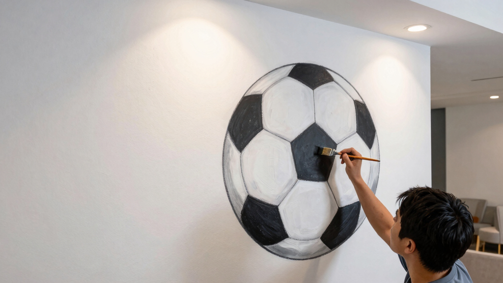 soccer-themed wall art