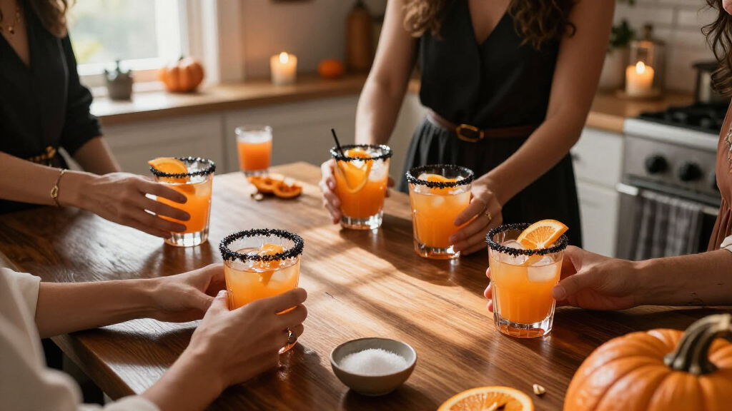 Halloween cocktail glasses