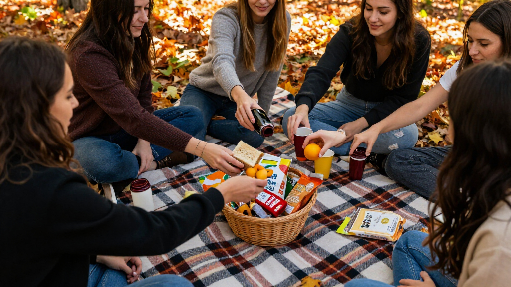 outdoor fall picnic blankets