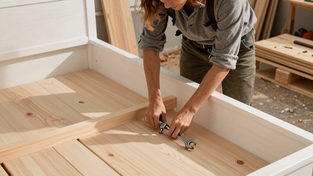 best premium white oak bed frame king