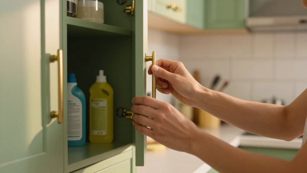 best green kitchen cabinets