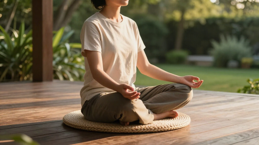 meditation cushions and mats