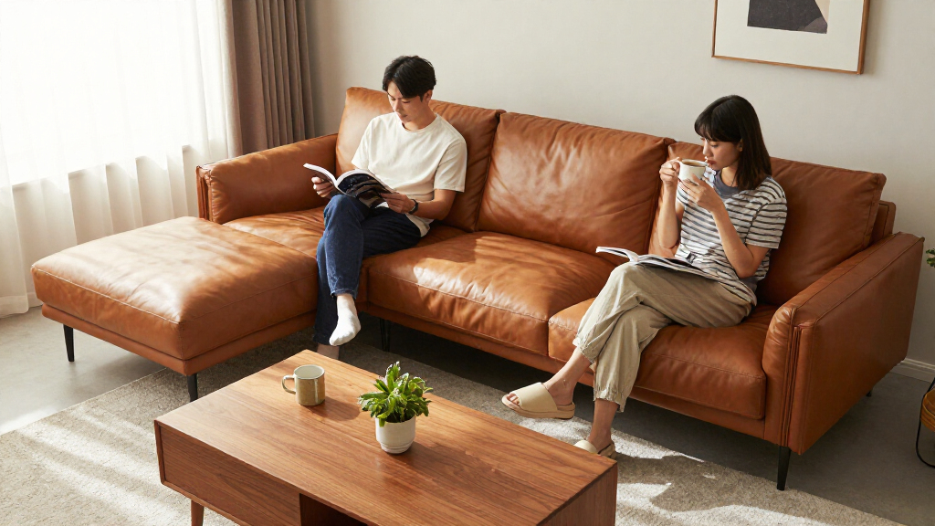 leather sectional sofa for modern living room