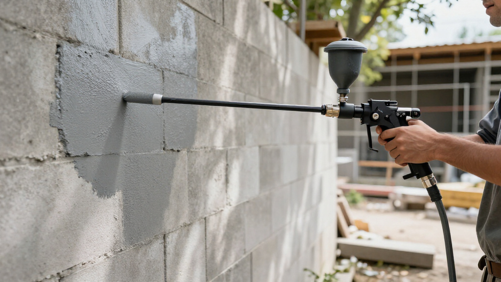 airless paint sprayer for concrete block