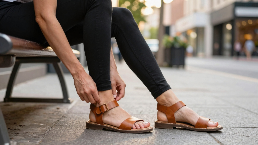 best sandals for leggings