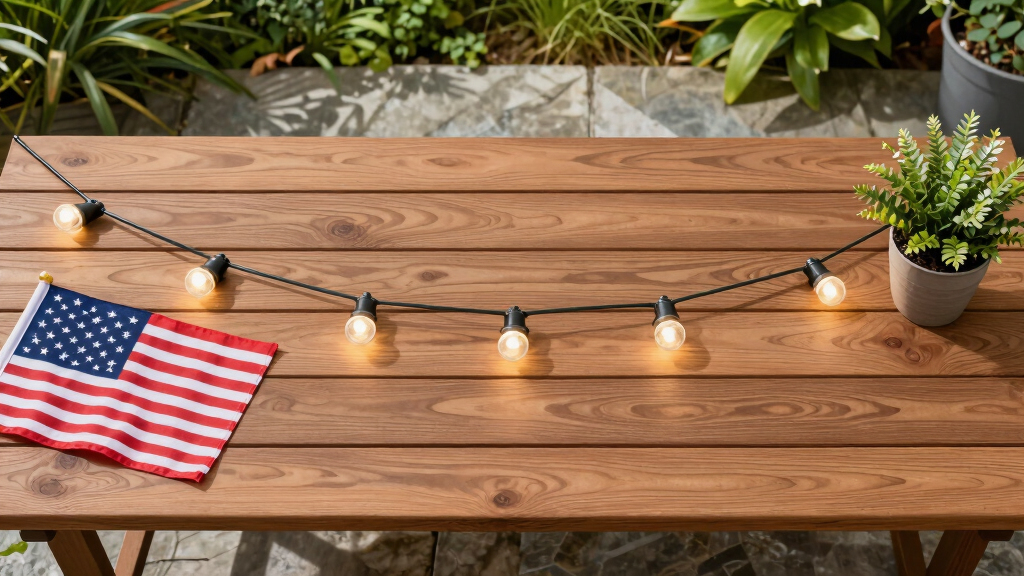patriotic outdoor string lights