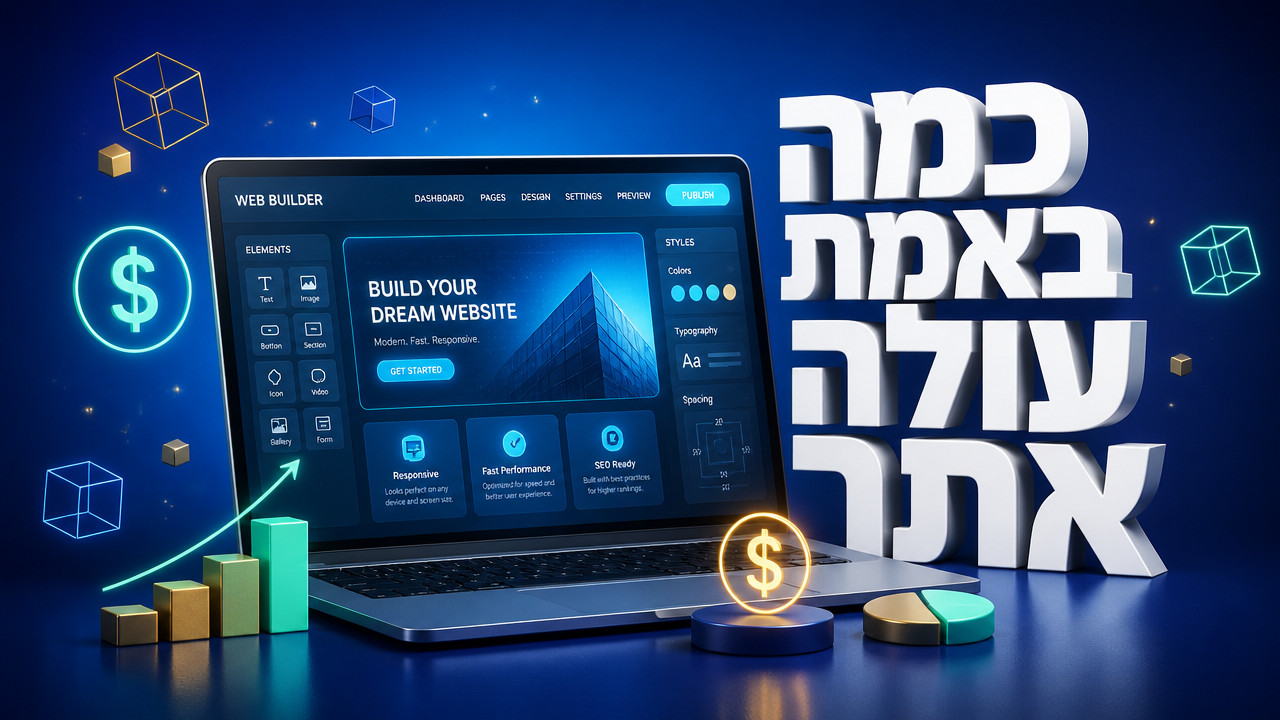 עלויות הקמת אתר אינטרנט ב-2026: המדריך המלא לבעלי עסקים