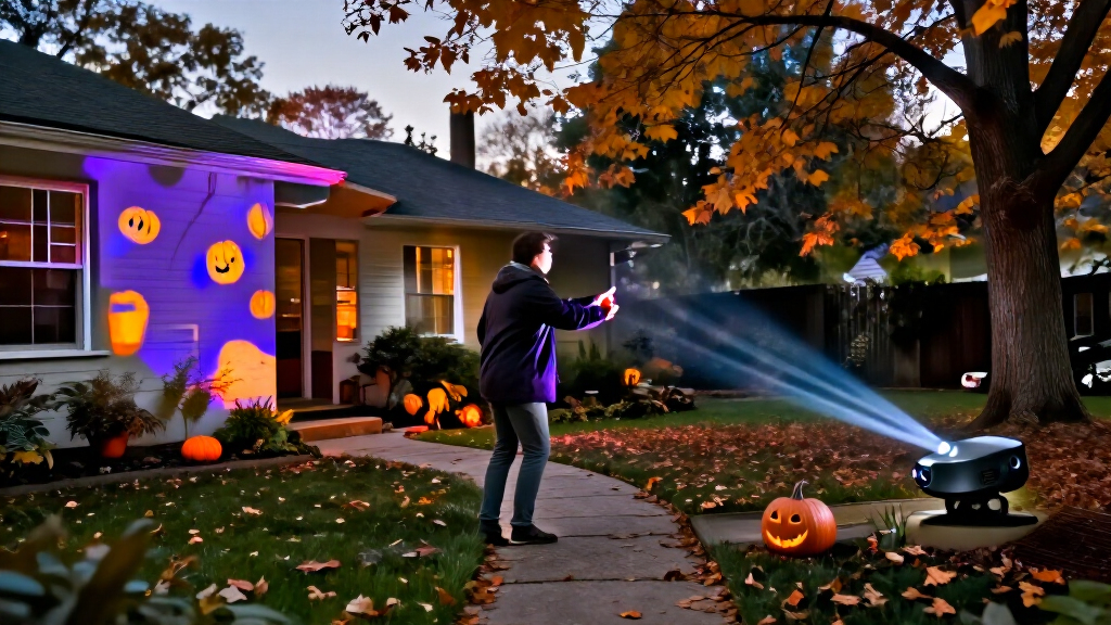 Halloween outdoor projector lights