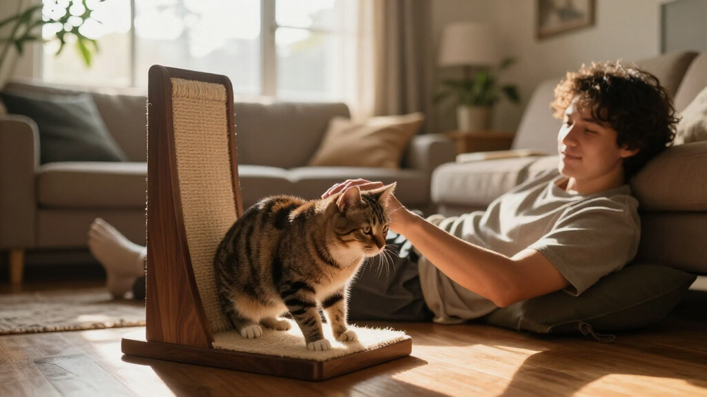 premium luxury cat scratching posts