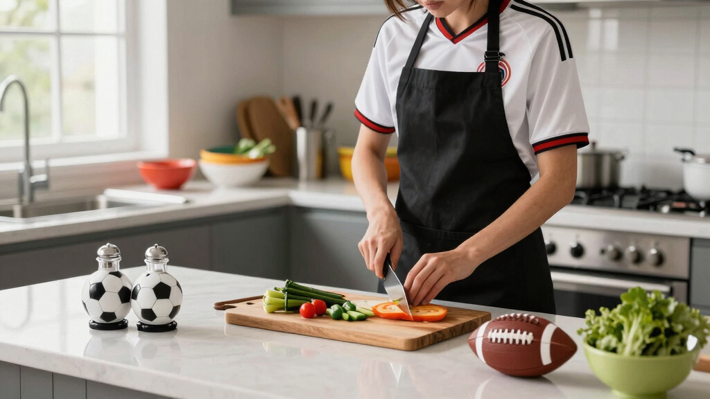 soccer-themed kitchen accessories