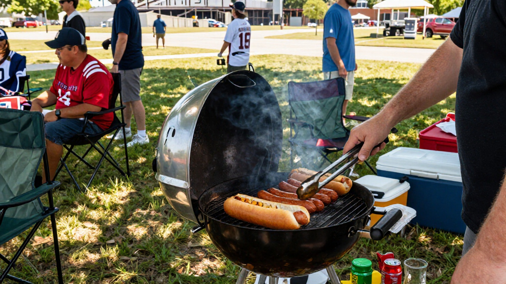 NFL tailgating grills