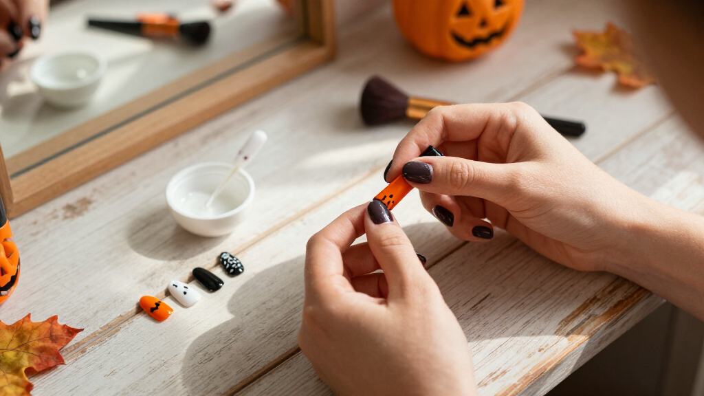 Halloween press-on nails