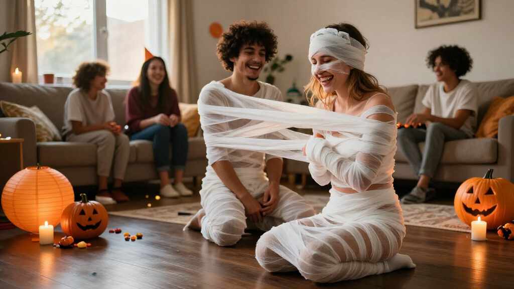 Halloween themed party games
