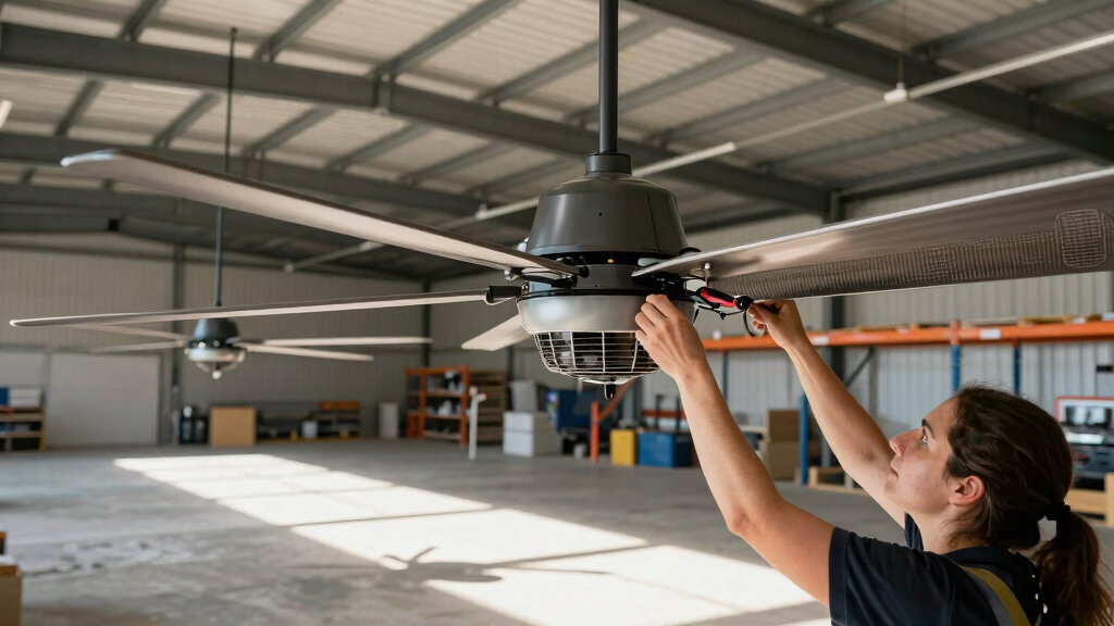 high cfm industrial ceiling fans for large warehouses