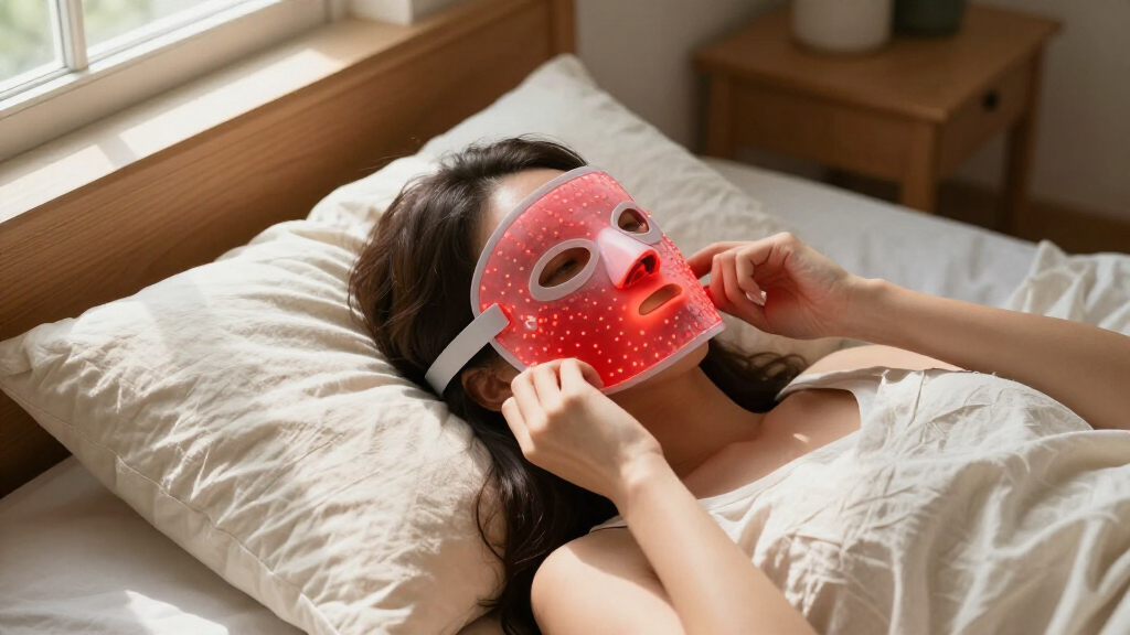 LED light therapy face masks