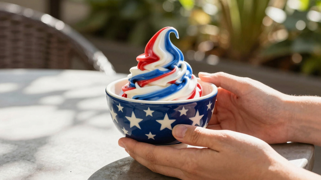 patriotic ice cream bowls