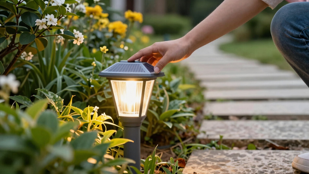 solar-powered garden lights