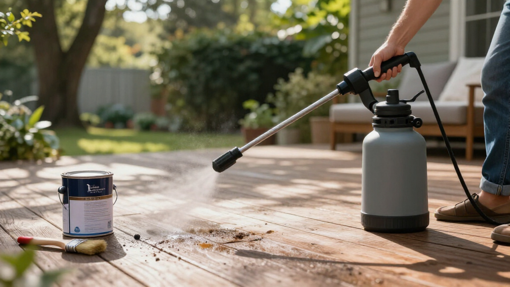 paint sprayer for deck stain