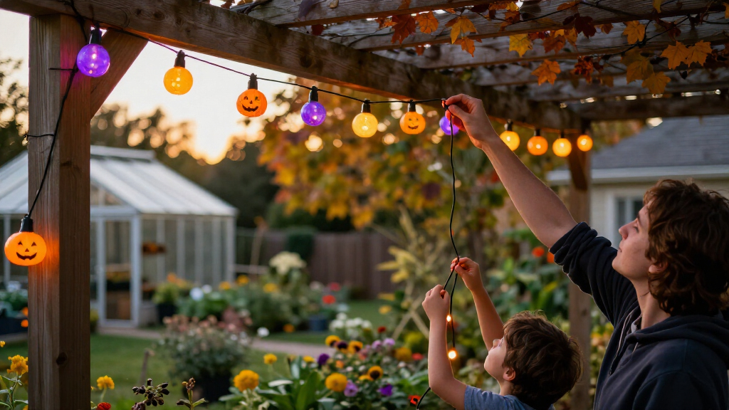 Halloween outdoor string lights