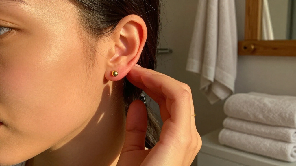 14k gold cartilage stud 18g 8mm