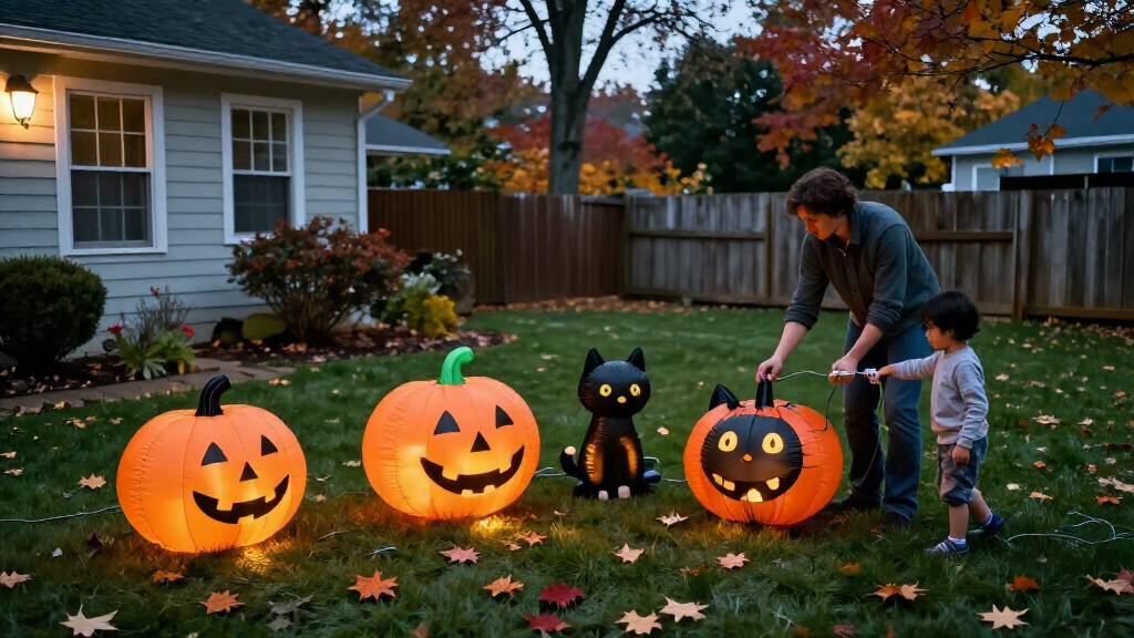 outdoor Halloween inflatables