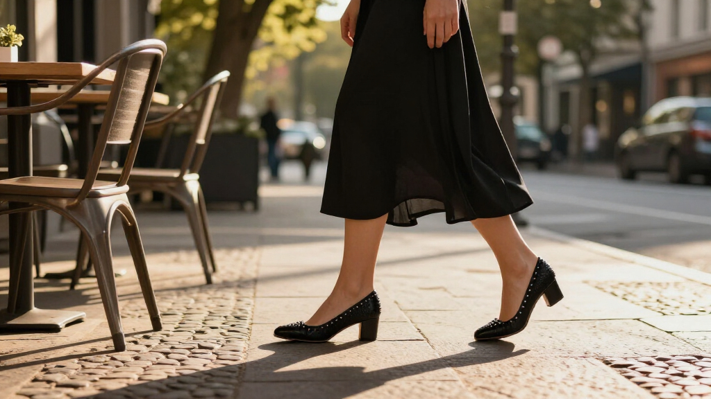 best studded black pumps