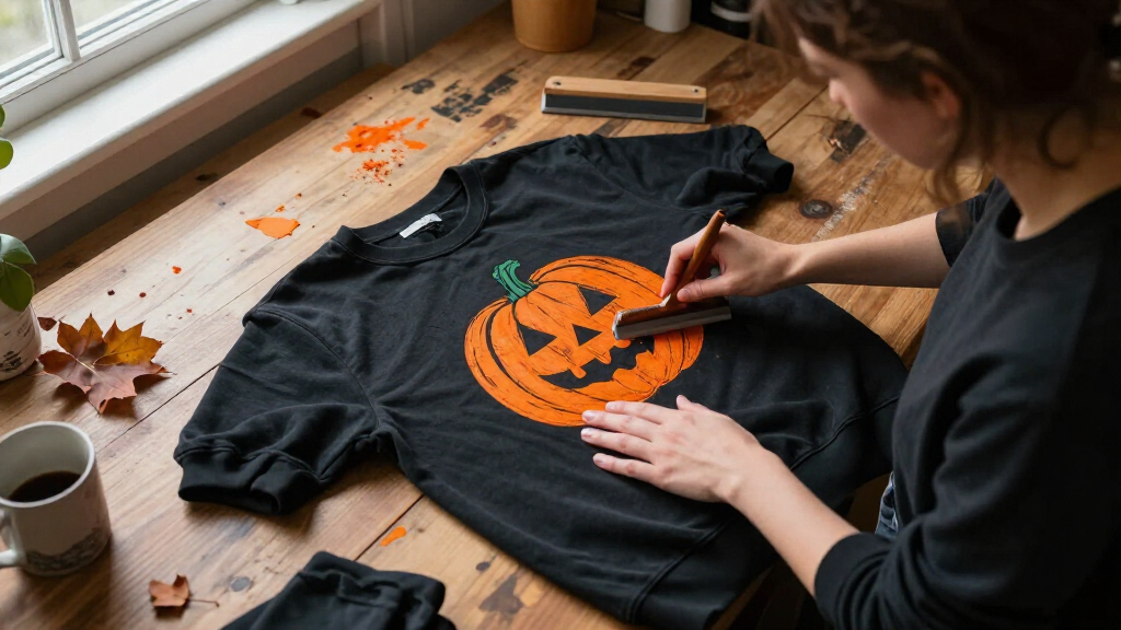 Halloween graphic sweatshirts for women