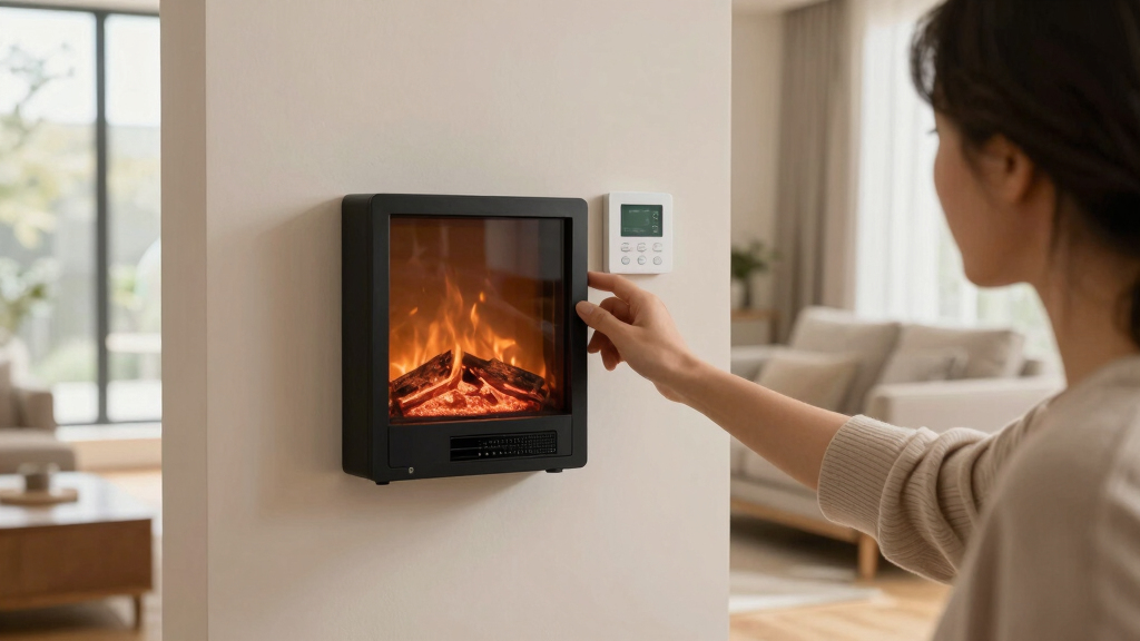 best wall mounted electric fireplaces with heater