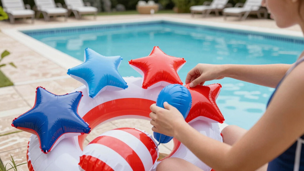patriotic pool float toys