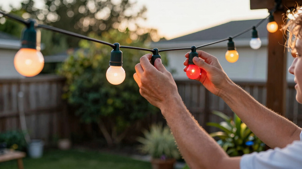 patriotic outdoor string lights