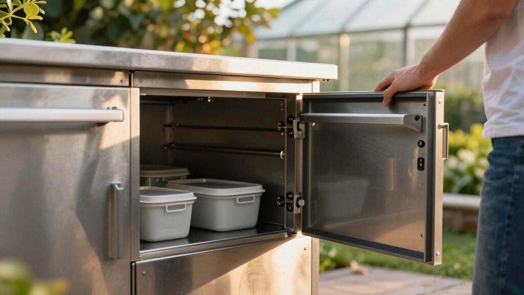 outdoor kitchen storage solutions