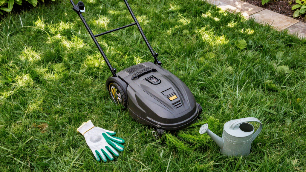 robotic lawn mower for thick grass