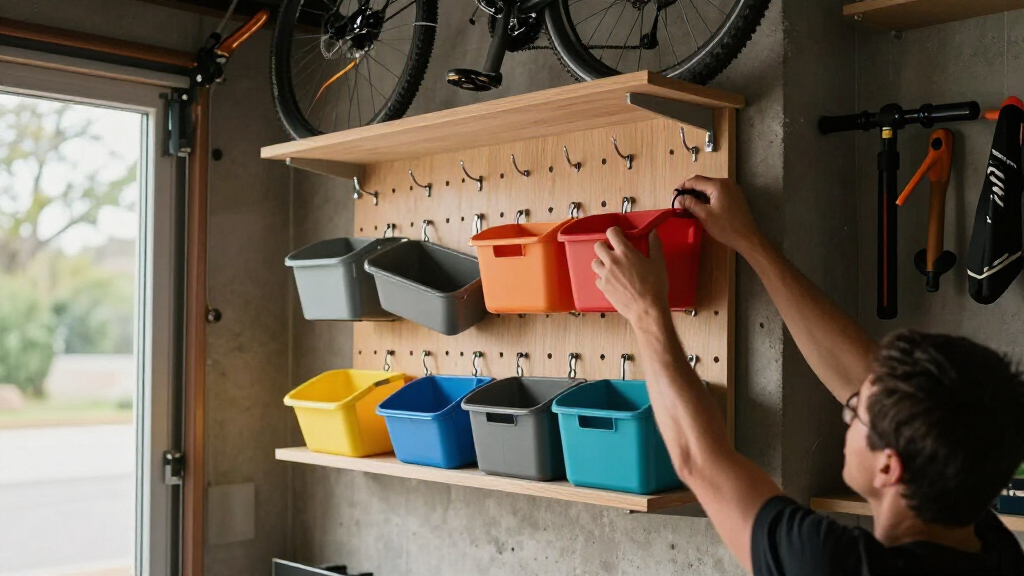 modular wall organization system for garage