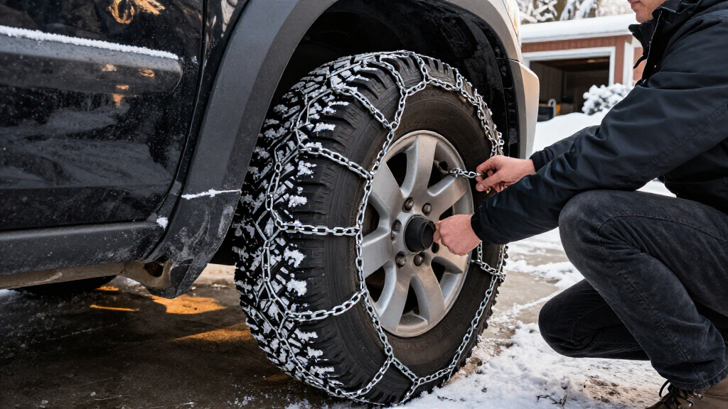 automotive winter tire chains