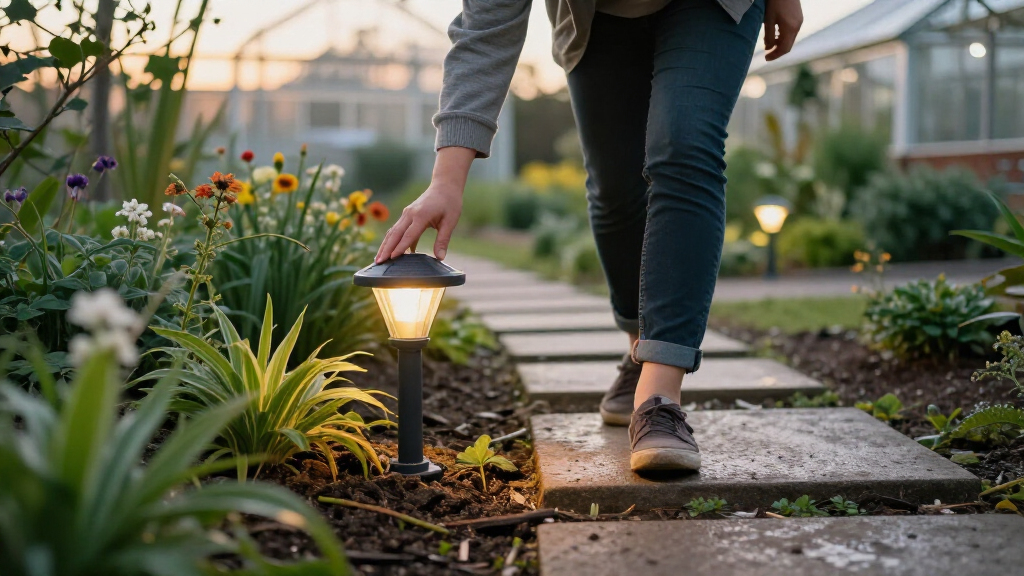 solar garden pathway lights