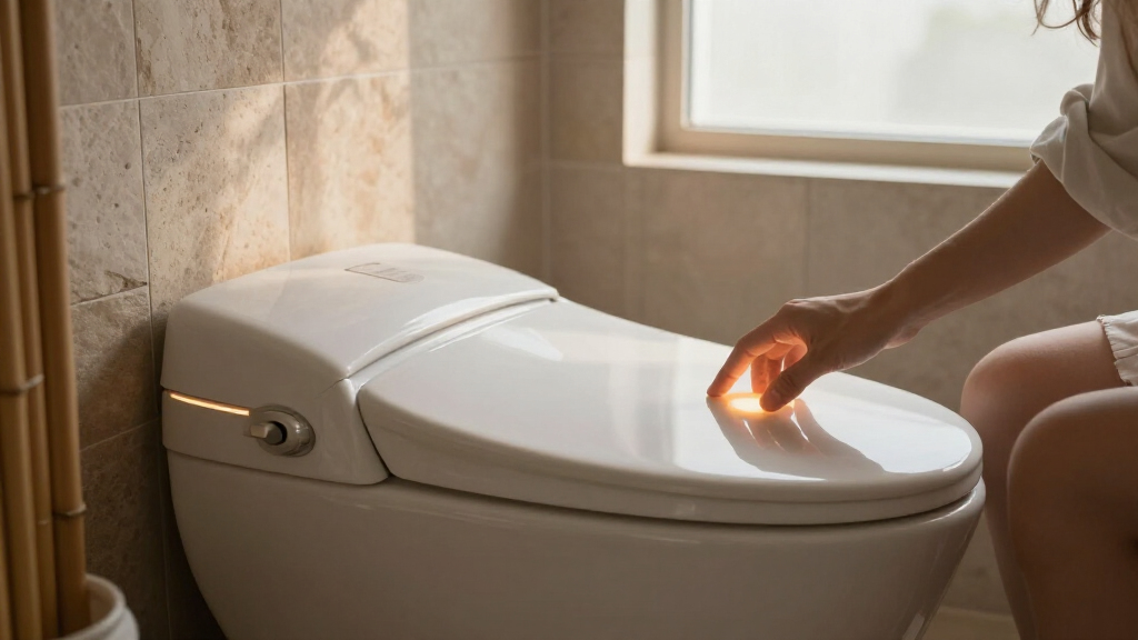 heated bidet toilet seat for warm air dryer