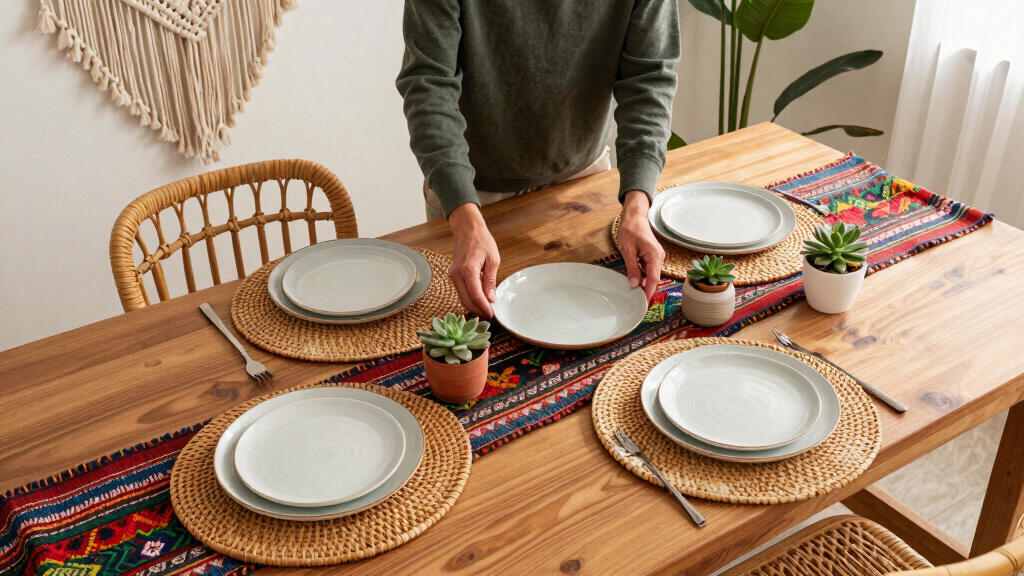 boho dining room decor